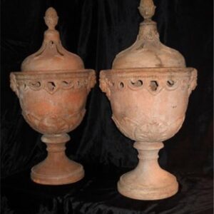 French Terrecotta Urns