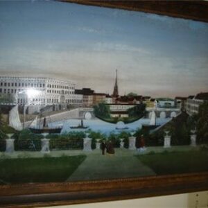 Swedish Reverse Painting On Glass