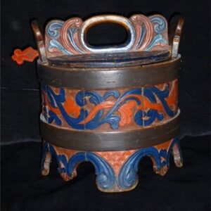 Norwegian Folk Art Porridge Container