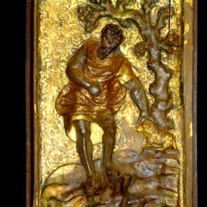16th Century Polychrome Panel.