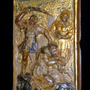 Religious Polychromed Panel