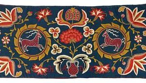 Swedish Embroidered Carraige Cushion